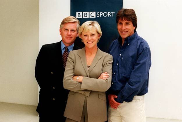 STEVE RIDER THE BBC TEAM FOR THE SYDNEY OLYMPICS TV COVERAGE AUG 2000 (L-R), STEVE RIDER(MAIN ANCHOR MAN) SUE BARKER AND JOHN INVERDALE. AT THE BBC SYDNEY 2000 COVERAGE ANNOUNCEMENT TODAY Copyright: xMARKxCHILVERSx DMGTCHPDPICT000409468496