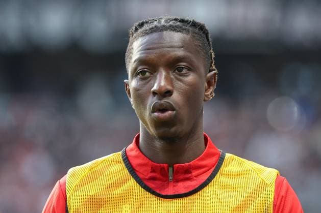 Fußball 1. Bundesliga - Eintracht Frankfurt - RB Leipzig am 26.04.2024 im Deutsche Bank Park in Frankfurt Amadou Haidara (Leipzig 8)