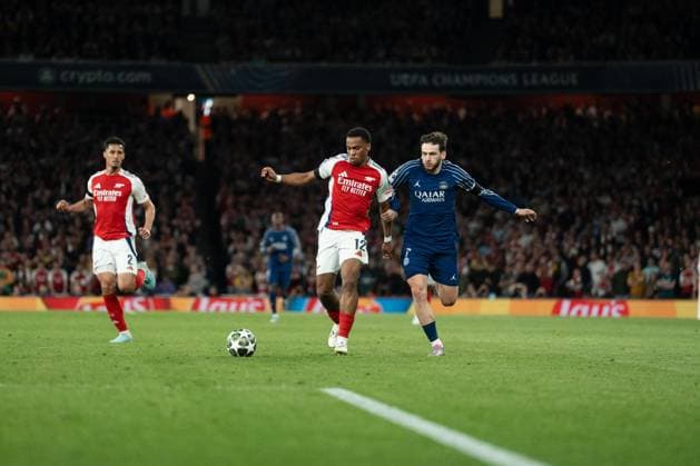 UEFA Champions League - Arsenal v Paris Saint-Germain Khvicha Kvaratskhelia during the UEFA Champions League 2024 25 Semi Final first Leg match between Arsenal and Paris Saint-Germain at Arsenal Emirate Stadium on April 29, 2025 in London, UK. Photo by Lounis Tiar ABACAPRESS.COM London United Kingdom  Copyright: xLounisPhotography ABACAx