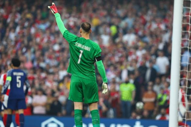 April 29, 2025, London, United Kingdom: GIANLUIGI DONNARUMMA of PSG in the UEFA 2024 25 Semi-Final first leg game between ARSENAL and PARIS SAINT GERMAIN at the Emirates Stadium in London, England London United Kingdom - ZUMAc179 20250429_zep_c179_287 Copyright: xMickaelxChavetx