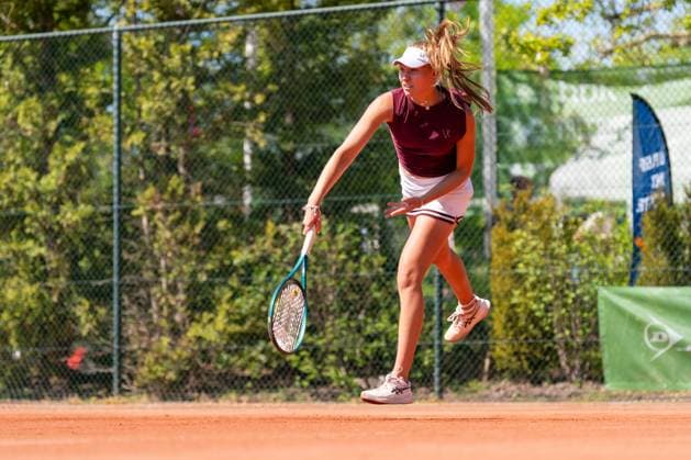 2025-04-29 ITF tournament Oegstgeest OEGSTGEEST, NETHERLANDS - APRIL 29: Joy de Zeeuw of The Netherlands during the ITF tournament on April 29, 2025 in Oegstgeest, Netherlands Oegstgeest Oegstgeester Lawn Tennis Club Netherlands Content not available for redistribution in The Netherlands directly or indirectly through any third parties. Copyright: xMarleenxFouchierx