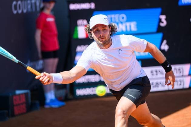 TENNIS - ATP, Tennis Herren DANUBE Upper Austria Open MAUTHAUSEN,AUSTRIA,30.APR.25 - TENNIS - ATP Challenger Tour, DANUBE Upper Austria Open. Image shows Marco Trungelliti (ARG).  GEPAxpictures xChristianxMoser