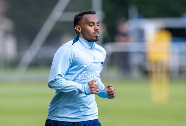 Fussball, Herren, Saison 2024 25, 2. Bundesliga, Hertha BSC, Training, Bilal Hussein (Hertha BSC), 30.04. 2025,