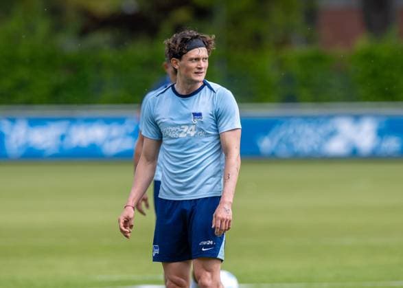 Fussball, Herren, Saison 2024 25, 2. Bundesliga, Hertha BSC, Training, Fabian Reese (Hertha BSC), 30.04. 2025,