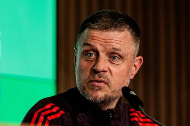 45. DFB-Pokal Finale der Frauen: FC Bayern München - SV Werder Bremen Abschlusspressekonferenz; 30.04.2025 Alexander Straus (FC Bayern München, Trainer) 45. DFB-Pokal Finale der Frauen: FC Bayern München - SV Werder Bremen Abschlusspressekonferenz; Köln, RheinEnergiestadion, 30.04.2025 Copyright: xBEAUTIFULxSPORTS Wunderlx