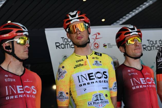 30-04-2025 Tour De Romandie; Tappa 01 Munchenstein - Fribourg; 2025, Ineos Grenadiers; Watson, Samuel; Munchenstein; 