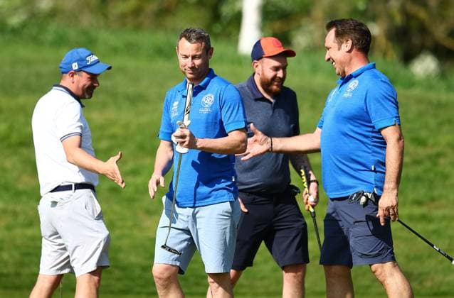 QPR Golf Day @ London Shire GC Queens Park Rangers Golf Day, Football, The Shire Golf Club, London, UK - 30 Apr 2025 EDITORIAL USE ONLY No use with unauthorised audio, video, data, fixture lists, club league logos or live services. Online in-match use limited to 120 images, no video emulation. No use in betting, games or single club league player publications. Copyright: xMichaelxZemanek Shutterstockx 15275547gj
