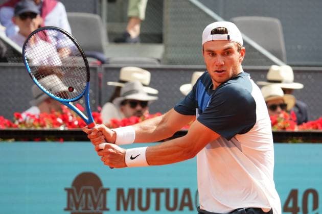 Tennis player Jack Draper vs Tommy Paul during the Madrid 2025 Masters Series in Madrid on 30 April 2025. Cordon Press 
