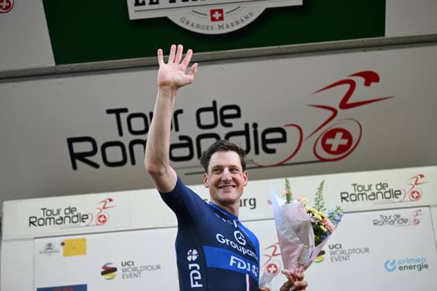 30-04-2025 Tour De Romandie; Tappa 01 Munchenstein - Fribourg; 2025, Groupama - Fdj; Kung, Stefan; Fribourg; 