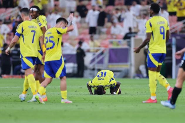 Al-Nassr FC vs Kawasaki Frontale - AFC Champions League Elite Semi Finals JEDDAH, SAUDI ARABIA - April 30: Sadio Mane of Team Al-Nassr FC celebrates scoring their first goal during the AFC Champions League Elite Semi Finals match between Al-Nassr FC and Kawasaki Frontale at King Abdullah Sports City Stadium on April 30, 2025 in Jeddah, Saudi Arabia. Jeddah Saudi Arabia Copyright: xAbdullahxAhmedx