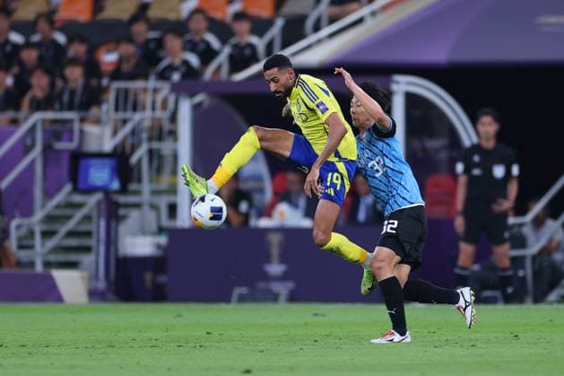 Al-Nassr FC vs Kawasaki Frontale - AFC Champions League Elite Semi Finals JEDDAH, SAUDI ARABIA - April 30: Ali Al-Hassan of Team Al-Nassr FC during the AFC Champions League Elite Semi Finals match between Al-Nassr FC and Kawasaki Frontale at King Abdullah Sports City Stadium on April 30, 2025 in Jeddah, Saudi Arabia. Jeddah Saudi Arabia Copyright: xAbdullahxAhmedx
