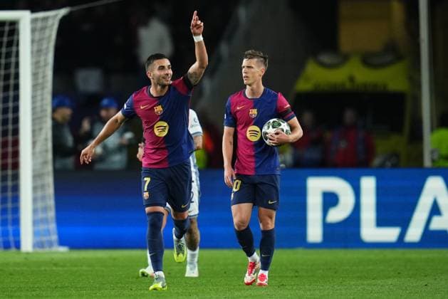 Barcelona, Spain, Season 2024 2025, UEFA Champions League, Semi-finals, first leg, FC Barcelona, Barca v FC Inter de Milan, Lluis Companys Stadium, 30 April 2025 Copyright: xBaguxBlancox xPressinphotox