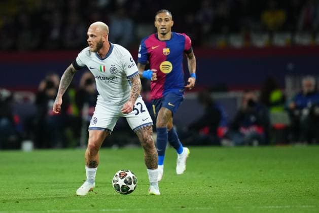 Barcelona, Spain, Season 2024 2025, UEFA Champions League, Semi-finals, first leg, FC Barcelona, Barca v FC Inter de Milan, Lluis Companys Stadium, 30 April 2025 Copyright: xBaguxBlancox xPressinphotox