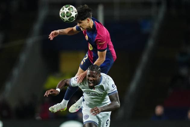 Barcelona, Spain, Season 2024 2025, UEFA Champions League, Semi-finals, first leg, FC Barcelona, Barca v FC Inter de Milan, Lluis Companys Stadium, 30 April 2025 Copyright: xBaguxBlancox xPressinphotox
