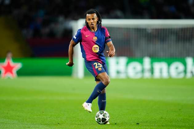 FC Barcelona, Barca v FC Internazionale Milano - UEFA Champions League 2024 25 Semi Final First Leg Jules Kounde centre-back of Barcelona and France during the UEFA Champions League 2024 25 Semi Final First Leg match between FC Barcelona and FC Internazionale Milano at Estadi Olimpic Lluis Companys on April 30, 2025 in Barcelona, Spain. Barcelona Madrid Spain  Copyright: xJosexBretonx originalFilename:bretonhernandez-fcbarcel250430_np6KK.jpg