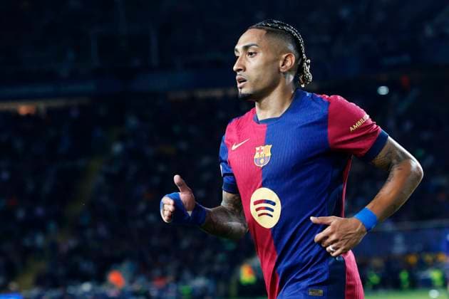 Raphinha (Barcelona), APRIL 30, 2025 - Football Soccer : UEFA Champions League match between FC Barcelona, Barca 3-3 FC Internazionale Milano at the Estadi Olimpic Lluis Companys in Barcelona, Spain. Noxthirdxpartyxsales  (289168722)