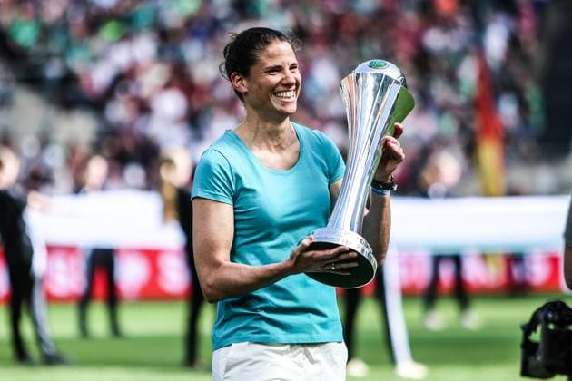 Fussball, DFB-Pokal der Frauen Saison 2024 2025 Finale FC Bayern München - SV Werder Bremen 01.05.2025, RheinEnergieSTADION Annike Krahn Köln RheinEnergieSTADION Nordrhein-Westfalen Deutschland