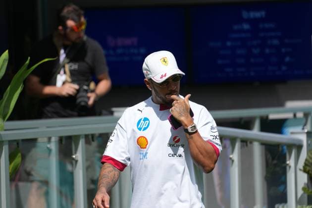01.05.2025, Miami International Autodrome, Miami, Formula 1 Crypto.com Miami Grand Prix 2025 ,im Bild Lewis Hamilton (GBR), Scuderia Ferrari HP (Photo by Hasan Bratic DeFodi Images)