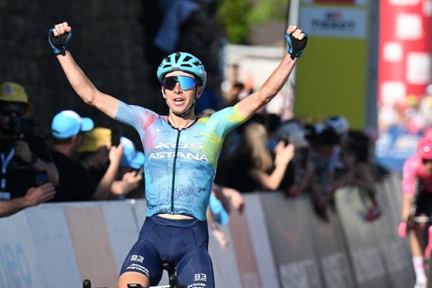 Sport Bilder des Tages 01-05-2025 Tour De Romandie; Tappa 02 La Grande Beroche - La Grande Beroche; 2025, Xds - Astana; Fortunato, Lorenzo; La Grande Beroche; 