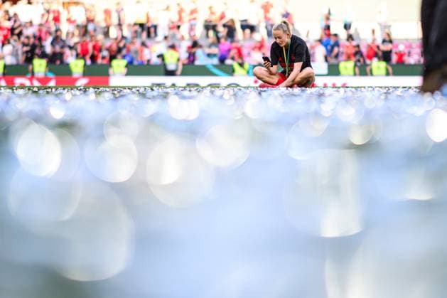 COLOGNE, GERMANY - 1 MAY, 2025: Lea Schuller - The DFB-Pokal Frauen (Germany Women Cup) match FC Bayern Munich vs SV Werder Bremen at Rhein Energie Stadion.  Copyright: xx