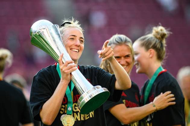 COLOGNE, GERMANY - 1 MAY, 2025: Carolin Simon - The DFB-Pokal Frauen (Germany Women Cup) match FC Bayern Munich vs SV Werder Bremen at Rhein Energie Stadion.  Copyright: xx