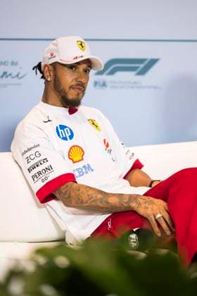 F1 - MIAMI GRAND PRIX 2025 HAMILTON Lewis (gbr), Scuderia Ferrari SF-25, portrait during the Formula 1 Crypto.com Miami Grand Prix 2025, 6th round of the 2025 FIA Formula One World Championship, WM, Weltmeisterschaft from May 2 to 4, 2025 on the Miami International Autodrome, in Miami Gardens, Florida, United States of America - Miami GardensUnited States  Copyright: xCharlyxLopezx