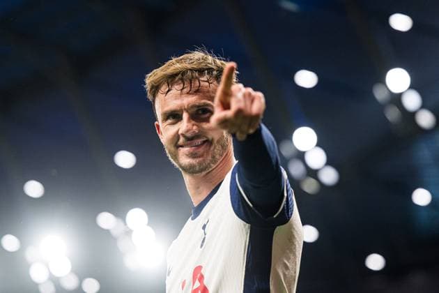 250501 James Maddison of Tottenham during the UEFA Europa League semi-final football match between Tottenham and Bodo Glimt on May 1, 2025 in London. Photo: Marius Simensen BILDBYRAN COP 238 MM0042 bbeng bodo glimt football fotball fotboll semi-final semifinale soccer spurs tottenham tottenham hotspur fc uefa europa league Copyright: MARIUSxSIMENSEN BB250501BB993