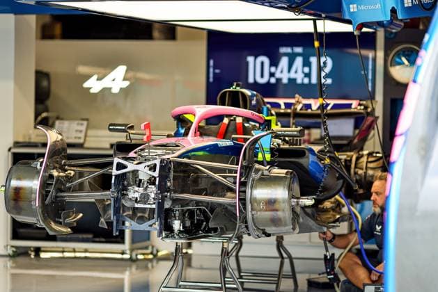 BWT Alpine F1 Team garge during Formula 1 Crypto.com Miami Grand Prix 2025 at Miami International Autodrome in Florida, USA, on May 1st-4th. Alessio De Marco Avens-Images.com FORMULA 1 CRYPTO.COM MIAMI GRAND PRIX 2025