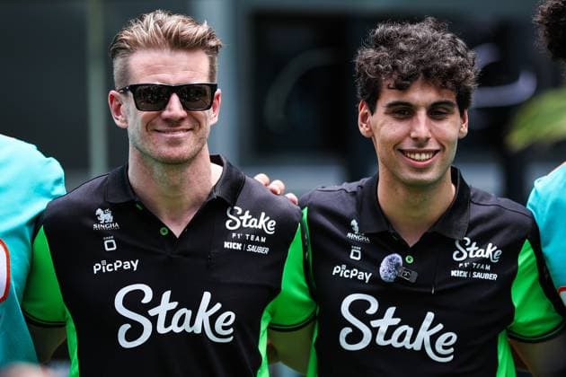 F1 - MIAMI GRAND PRIX 2025 BORTOLETO Gabriel (bra), Stake F1 Team Kick C45, portrait and HULKENBERG Nico (ger), Stake F1 Team Kick C45, portrait during the Formula 1 Crypto.com Miami Grand Prix 2025, 6th round of the 2025 FIA Formula One World Championship, WM, Weltmeisterschaft from May 2 to 4, 2025 on the Miami International Autodrome, in Miami Gardens, Florida, United States of America - Miami GardensUnited States Copyright: xEricxAlonsox
