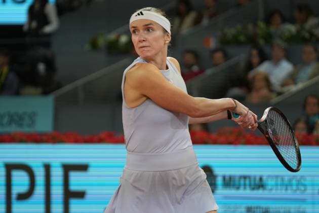 TENNIS - MUTUA MADRID OPEN 2025 Elina Svitolina of Ukraine during the Mutua Madrid Open 2025, ATP, Tennis Herren Masters 1000 and WTA, Tennis Damen 1000, tennis tournament on 01 May 2025 at Caja Magica in Madrid, Spain - Photo Laurent Lairys PSNEWZ MadridSpain  Copyright: xLaurentxLairysx