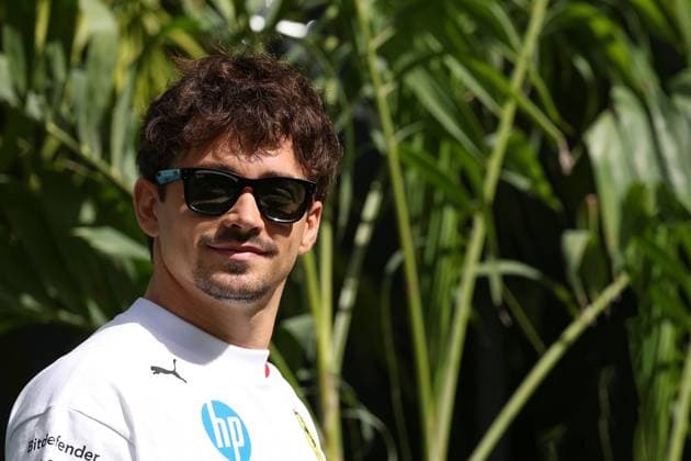 16 Charles Leclerc (MCO) Scuderia Ferrari HP (ITA) SF25 Ferrari during the 2025 Formula One Miami Grand Prix, 6th round of the 2025 Formula 1 World Championship, WM, Weltmeisterschaft taking place from May 2 to 3, 2025 on Miami International Autodrome, in Miami (USA). (Photo by Philippe Nanchino Eurasia Images) Miami Miami International Autodrome Florida United States of America
