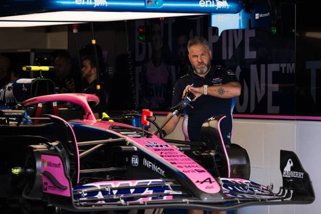 Formula 1 Crypto.com Miami Grand Prix 2025, Joe Pinchin OVERTAKE MAXPPP - Miami 01 05 2025 Alpine garage during the Formula 1 Crypto.com Miami Grand Prix 2025, the 6th round of the 2025 FIA Formula 1 World Championship, WM, Weltmeisterschaft on the Miami International Autodrome from May 1 to 4, 2025, in Miami, United States Miami United States  Copyright: xOVERTAKE MAXPPPxJoexPinchinx OVT202505028819 OVT202505028819