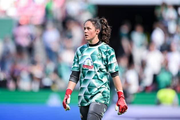 01.05.2025, Fussball, DFB Pokalfinale der Frauen, Saison 2024 2025, FC Bayern München - SV Werder Bremen, Livia Peng (SV Werder Bremen) xRHR-FOTO TKx Copyright: RHR-FOTOx RHR-FOTO TK
