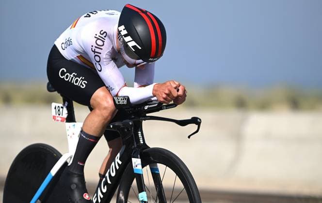 ECKHARD TIO Maurice Far pictured in action during the time trials at the UCI Para-Cycling Road World Cup event, Thursday 01 May 2025, in Oostende. The UCI Para-Cycling Road World Cup takes place from 01 to 04 May in Oostende and Brugge. LUCxCLAESSEN  x122423988x