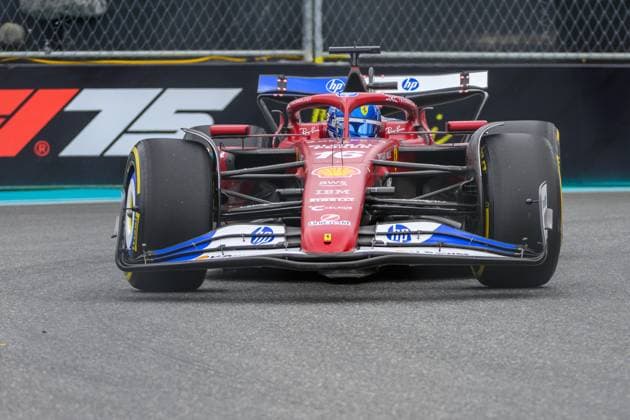 2nd May 2025; Miami International Autodrome, Miami, Florida, USA; Formula 1 Crypto.com Miami Grand Prix 2025; Free Practice Day; Charles Leclerc of Monaco driving the number 16 Ferrari during the first practice session.  ActionPlus12780867 DouglasxMurray