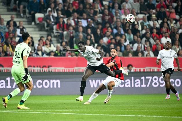 OGC Nice v Stade de Reims - Ligue 1 McDonald s 2024 2025 02 Joseph OKUMU (sdr) - 24 Gaetan LABORDE (ogcn) during the Ligue 1 McDonald s match between Nice and Reims on May 2, 2025 in Nice, France. Nice France  Copyright: xFEPx 776314088
