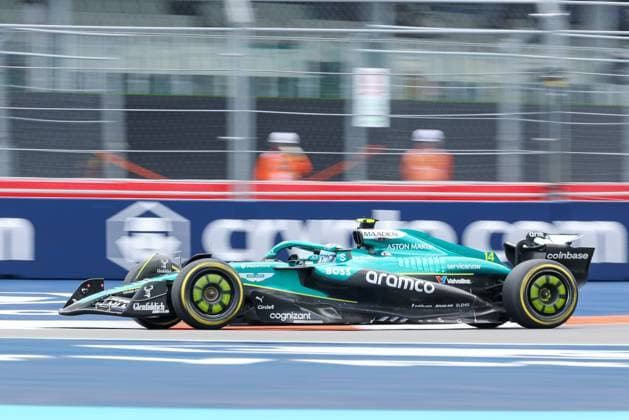 Fernando Alonso (Aston Martin Aramco), Grosser Preis von Miami, Motorsport, Herren, Formel 1, Freies Training, 02.05.2025 Miami Florida USA