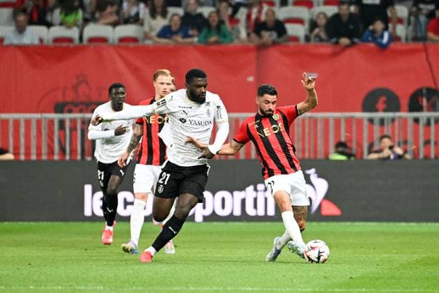 OGC Nice v Stade de Reims - Ligue 1 McDonald s 2024 2025 21 Cedric KIPRE (sdr) - 11 Morgan SAMSON (ogcn) during the Ligue 1 McDonald s match between Nice and Reims on May 2, 2025 in Nice, France. Nice France  Copyright: xFEPx 776314088