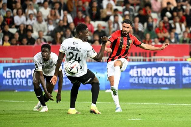 OGC Nice v Stade de Reims - Ligue 1 McDonald s 2024 2025 02 Joseph OKUMU (sdr) - 11 Morgan SAMSON (ogcn) during the Ligue 1 McDonald s match between Nice and Reims on May 2, 2025 in Nice, France. Nice France  Copyright: xFEPx 776314088