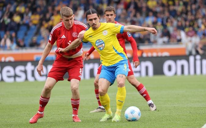 Eintracht BS vs Fortuna Düsseldorf Braunschweig, 03.05.2025, Fußball, Saison 24 25, 2. Bundesliga, 32. Spieltag, Eintracht Braunschweig vs Fortuna Düsseldorf, Bild zeigt: Rayan Philippe (BTSV, 9) Braunschweig