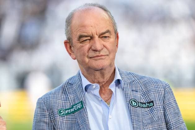 01.05.2025, Woerthersee Stadion, Klagenfurt, AUT, OeFB Uniqa Cup, RZ Pellets WAC und TSV Egger Glas Hartberg, Finale, im Bild TV Experte Herbert Prohaska (ORF) TV Experte Herbert Prohaska (ORF) before the ÖFB Uniqa Cup, final match between RZ Pellets WAC and TSV Egger Glas Hartberg at the Woerthersee Stadion in Klagenfurt, Austria on 2025 05 01. Expa Klagenfurt