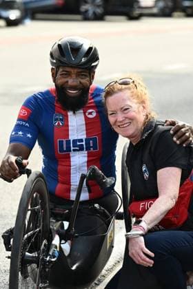 MH5 United States Alfredo De Los Santos pictured at the road races at the UCI Para-Cycling Road World Cup event, Saturday 03 May 2025, in Brugge. The UCI Para-Cycling Road World Cup takes place from 01 to 04 May in Oostende and Brugge. LUCxCLAESSEN  x122532129x
