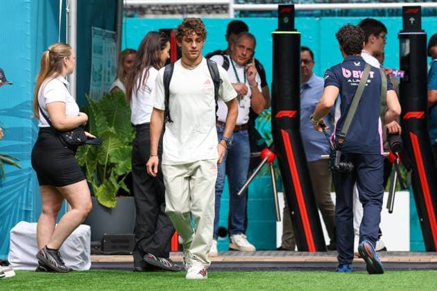 Kimi Antonelli (Mercedes-AMG Petronas) im Paddock, Grosser Preis von Miami, Motorsport, Herren, Formel 1, Sprint, 03.05.2025 Miami Florida USA