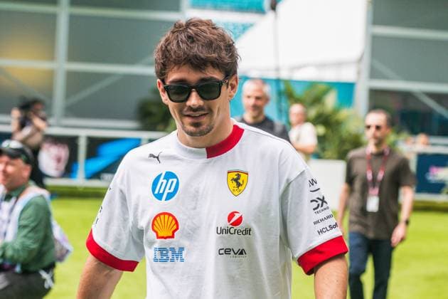 Charles Leclerc (Scuderia Ferrari HP, Monaco, 16) USA, Formel 1 Weltmeisterschaft, Crypto.com Miami Grand Prix, Miami International Autodrome, Saison 2025, 03.05.2025 USA, Formel 1 Weltmeisterschaft, Crypto.com Miami Grand Prix, Miami International Autodrome, Saison 2025, 03.05.2025 Miami Copyright: xEibner-Pressefotox EP_mbu