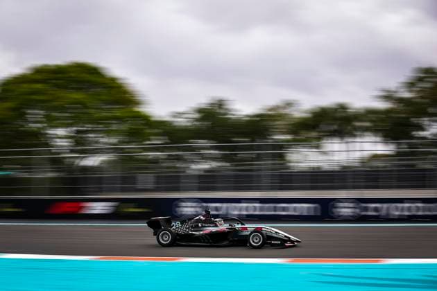 AUTO - F1 ACADEMY 2025 - MIAMI 28 PIN Doriane (fra), Prema Racing, Supporter by Mercedes, Tatuus F4-T421, action during the 3rd round of the 2025 F1 Academy Championship from May 2 to 4, 2025 on the Miami International Autodrome, in Miami Gardens, Florida, United States of America - Miami GardensUnited States  Copyright: xEricxAlonsox