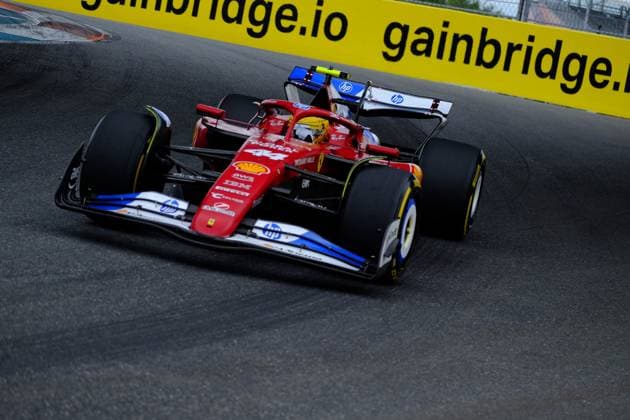 May 3, 2025, Miami, Fl, USA: May 2, 2025: Lewis Hamilton 44 during the 2025 Formula 1 Crypto.com Miami Grand Prix at the Miami International Autodrome. Jason Pohuski BMR Miami USA - ZUMAb241 20250503_zsa_b241_111 Copyright: xJasonxPohuskix xBmrxMediax