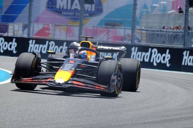 May 3, 2025, Miami, Fl, USA: May 2, 2025: Max Verstappen 1 during the 2025 Formula 1 Crypto.com Miami Grand Prix at the Miami International Autodrome. Jason Pohuski BMR Miami USA - ZUMAb241 20250503_zsa_b241_112 Copyright: xJasonxPohuskix xBmrxMediax