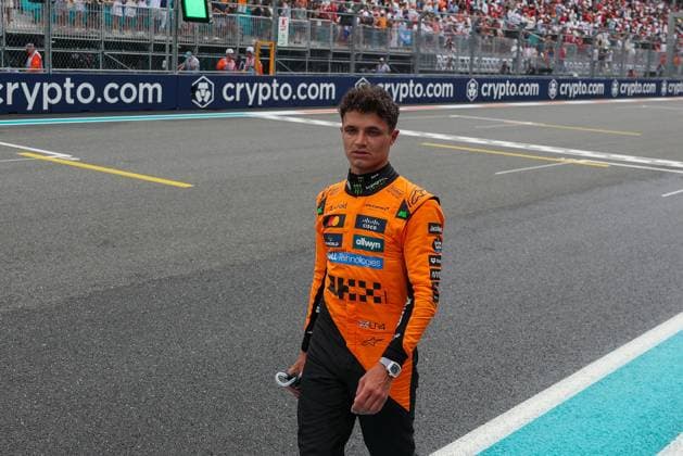 Winner beim Sprint, Lando Norris (McLaren Formula 1 Team), Grosser Preis von Miami, Motorsport, Herren, Formel 1, Sprint, 03.05.2025 Miami Florida USA