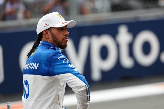 2 Platz beim Sprint, Lewis Hamilton (Scuderia Ferrari HP), Grosser Preis von Miami, Motorsport, Herren, Formel 1, Sprint, 03.05.2025 Miami Florida USA