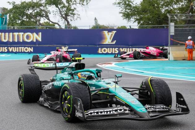 Fernando Alonso (Aston Martin Aramco), Grosser Preis von Miami, Motorsport, Herren, Formel 1, Sprint, 03.05.2025 Miami Florida USA